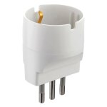 25 x adaptateur simple 2p + prise t 10a - art. 71916 25 x adaptateur simple 2p + prise t 10a - art. 71916