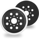 2pcs disque ponceuse 125mm de rechange pour bosch gex 125 - 1 ae, 5 pouces 8 trous tampon de support ...