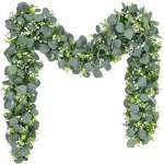 2pcs guirlandes artificielles d'eucalyptus vignes suspendues guirlande de fleurs artificielles plante ...
