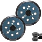 2pcs plateau ponceuse pour makita 125mm, plateau de ponage 8 trous pour makita bo 5010, 5030, 5031, ...