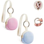 2pcs pochette bijoux mini trousse rangement boucle d'oreille en tissu a couche d'air sac de organisateur ...