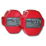 2x batterie ni - mh 3000mah (14. 4v) vhbw pour outils bmr100, jr140d, jr140dwa, jr140dwae, jr140dwb comme ...