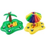 2x t piscine gonflable support de verre eau partie glace barre piscine flotteur bire boisson refroidisseur ...