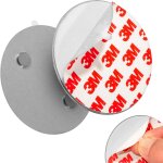 2x plaque aimant�e adh�sive pour d�tecteur de fum�e, supports magn�tiques autocollants Ø 70mm, montage ...