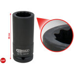 3 / 4' douilles � chocs 12 pans pour cardans, longues, 24mm