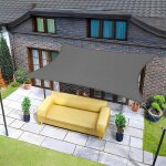 3, 5x4, 5m graphite voile d`ombrage rectangulaire carré, toile imperméable une protection des rayons ... 3, 5x4, 5m graphite voile d`ombrage rectangulaire carré, toile imperméable une protection des rayons ...