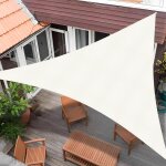 3, 6x3, 6x3, 6m crème voile d`ombrage triangle, hdpe triangulaire voile ombrage une protection des rayons ... 3, 6x3, 6x3, 6m crème voile d`ombrage triangle, hdpe triangulaire voile ombrage une protection des rayons ...