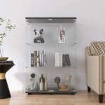 3 etagères en verre blanc, armoire moderne en bois avec portes et serrure, verre trempé de 5 mm du sol ... 3 etagères en verre blanc, armoire moderne en bois avec portes et serrure, verre trempé de 5 mm du sol ...
