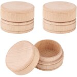 3 mini bote ronde en bois 4. 7x3. 5cm mini bote de rangement en bois de htre burlywood bote de rangement ...