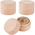 3 mini bote ronde en bois 4. 7x3. 5cm mini bote de rangement en bois de htre burlywood bote de rangement ...