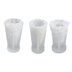 3 pices de nol bougie moule 3d diy silicone bougie moule rsine moulage moule nol pins savon moule ...