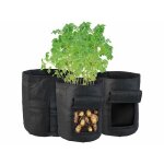 3 sacs de culture 24 l avec trappe et poignes