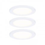 3 x spot encastr� led 2, 5 w - 4000 k - blanc - pour �clairage de meuble paulmann