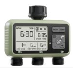 3 zone programmateur arrosage connect, arrosage automatique 3 sorties pour tuyau d'arrosage, minuteur ...