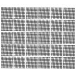 30 pi�ces en plastique pot de fleur trou maille pad bonsa� fond grille tapis, 2x2 pouces