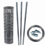 300 m clture de protection contre la faune sauvage, clture forestire, clture en fil de fer, grillage ...