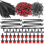 300pcs goutteurs irrigation réglable + tee joint de tuyau + piquet de support pour kit système d'irrigation ... 300pcs goutteurs irrigation réglable + tee joint de tuyau + piquet de support pour kit système d'irrigation ...