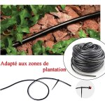 30m 4 / 7mm tuyau arrosage automatique pour jardin, systme irrigation jardin, tuyau d'irrigation micro ...
