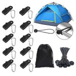 31 pcs / set crochet en plastique coupe - vent pince ensemble survie oeillet tente clips boucle auvent ...