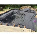 32 m feutre de bassin 500 g toile de protection pour b�che de bassin