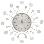 325165 vidaxl wall clock silver 40 cm metal 325165 vidaxl wall clock silver 40 cm metal