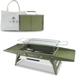 34 * 23cm barbecue portable, gril  charbon compact pour l'extrieur, gril  barbecue pour le camping, ...