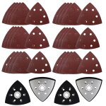 34 pices plaques abrasives multi - outils set 4 pices patins de ponage 30 pices papier abrasif pour ...