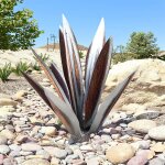 35 cm cour sculpture artificielle agave plante statue ornement pour patio ext�rieur cour maison de f�te ...