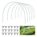 36 pices de cerceaux de serre pour tunnel de culture, 6 ensembles de cerceaux de jardin de 8, 5 pieds ...