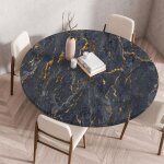 3d nappe ronde avec bord elastique, nappe de table anti - tache antidrapante nappe jardin exterieur ...