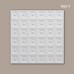 3d panneau mural profhome 159817 lambris mural panneau acoustique style art d�co blanc 0, 25 m2