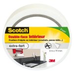 3m scotch double - face - 3 m x 19 mm - interieur