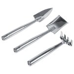 3x pelle bêche râteau mini jardin plante outil enfant jardinage jouet (poignée en acier inoxydable) 3x pelle bêche râteau mini jardin plante outil enfant jardinage jouet (poignée en acier inoxydable)