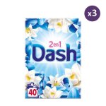 3x44 lavages fleurs de lotus et lys - lessive en poudre dash 3x44 lavages fleurs de lotus et lys - lessive en poudre dash