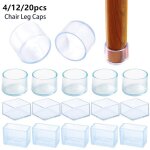 4 / 12 / 20pcs silicone table chaise jambi�res antid�rapant couvre les meubles pieds tampons tasses protecteur ...
