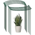 4 / 8 piquets de support pour plantes de jardin, en mtal, demi - rond, haut, bordure d'anneau, pour ...