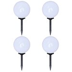 4 pcs lampes d'alle d'extrieur  led 30 cm et piquet au sol vidaxl vidaxl