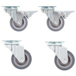 4 pcs roulettes pivotantes 50 mm 4 pcs roulettes pivotantes 50 mm