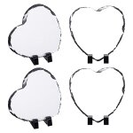 4 pices ardoise sublime en forme de coeur ardoise vierge ardoise avec prsentoir pour bricolage cadre ...