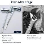 4 pices cl a trononneuse avec tournevis, cl a bougie 13 / 19 mm, cl combine pour trononneuse, ...