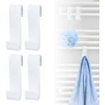 4 pieces crochet radiateur rond, crochet pour radiateur salle de bain, crochet radiateur seche serviette, ...