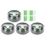 4 pièces extérieur étanche demi - cercle 6led lampe murale à énergie solaire coque noire lumière blanche ... 4 pièces extérieur étanche demi - cercle 6led lampe murale à énergie solaire coque noire lumière blanche ...