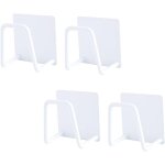 4 pices porte eponge auto - adhsif evier cuisine, acier inoxydable etanche porte - eponge crochets, ...