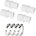 4 pices raccord de tuyau 32 mm vers 38 mm, daptateur raccord piscine, adaptateurs de tuyau, tuyau de ...