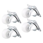 4 pièces roulettes pivotantes universelles 1 roues roue à roulettes blanche pour chaise de chariot à ... 4 pièces roulettes pivotantes universelles 1 roues roue à roulettes blanche pour chaise de chariot à ...