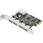 4 ports carte contrleur usb 3. 0 usb - a pcie renkforce