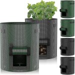 4 sacs de plantation pour pommes de terre, 10 gallons (38 litres) pour plants de tomates et autres l�gumes ...