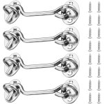 4 serrure a crochet de porte en acier inoxydable, serrure a crochet de porte a crochet, loquet de porte ... 4 serrure a crochet de porte en acier inoxydable, serrure a crochet de porte a crochet, loquet de porte ...