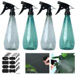 4 vaporisateurs de 500 ml - pulvrisateur de jardin en plastique, brumisateur pour plantes, bouteille ...