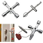 4 voies cl multifonction, 3 pices cle universelle armoire electrique, 4 voies multifonction pour eau, ...
